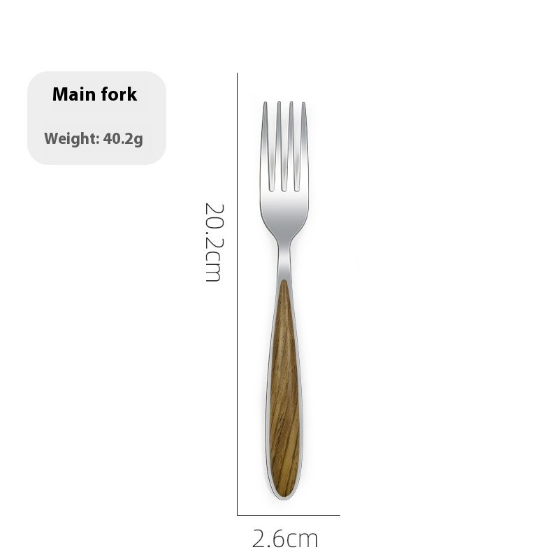 Stainless Steel Western Tableware Steak Knife, Fork And Spoon Suit