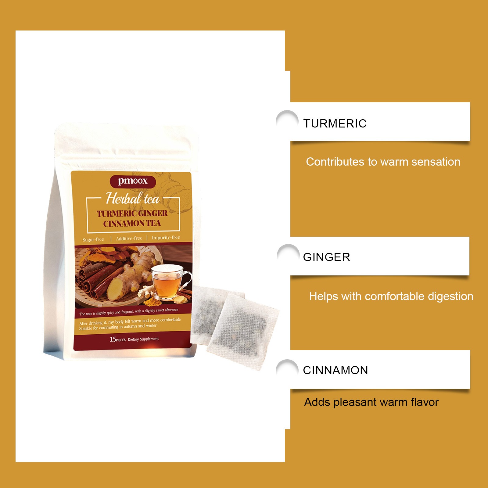 Turmeric Ginger Cinnamon Tea Natural Wellness in Every Sip