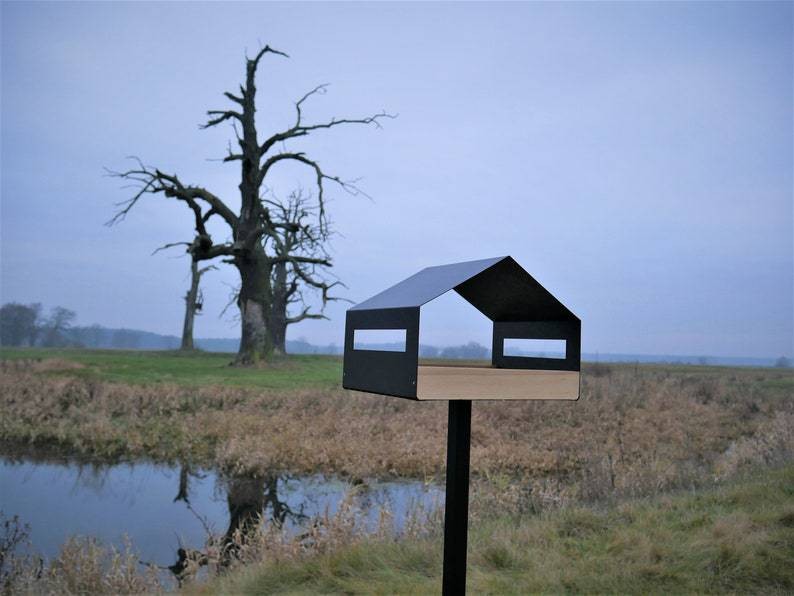 Hanging Bird Feeder for Garden with Roof
