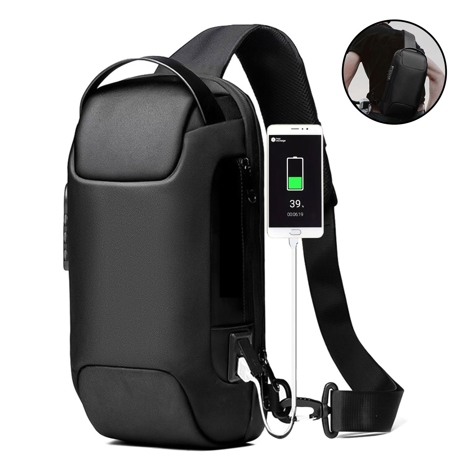 Sling Chest Bag Pack For Male