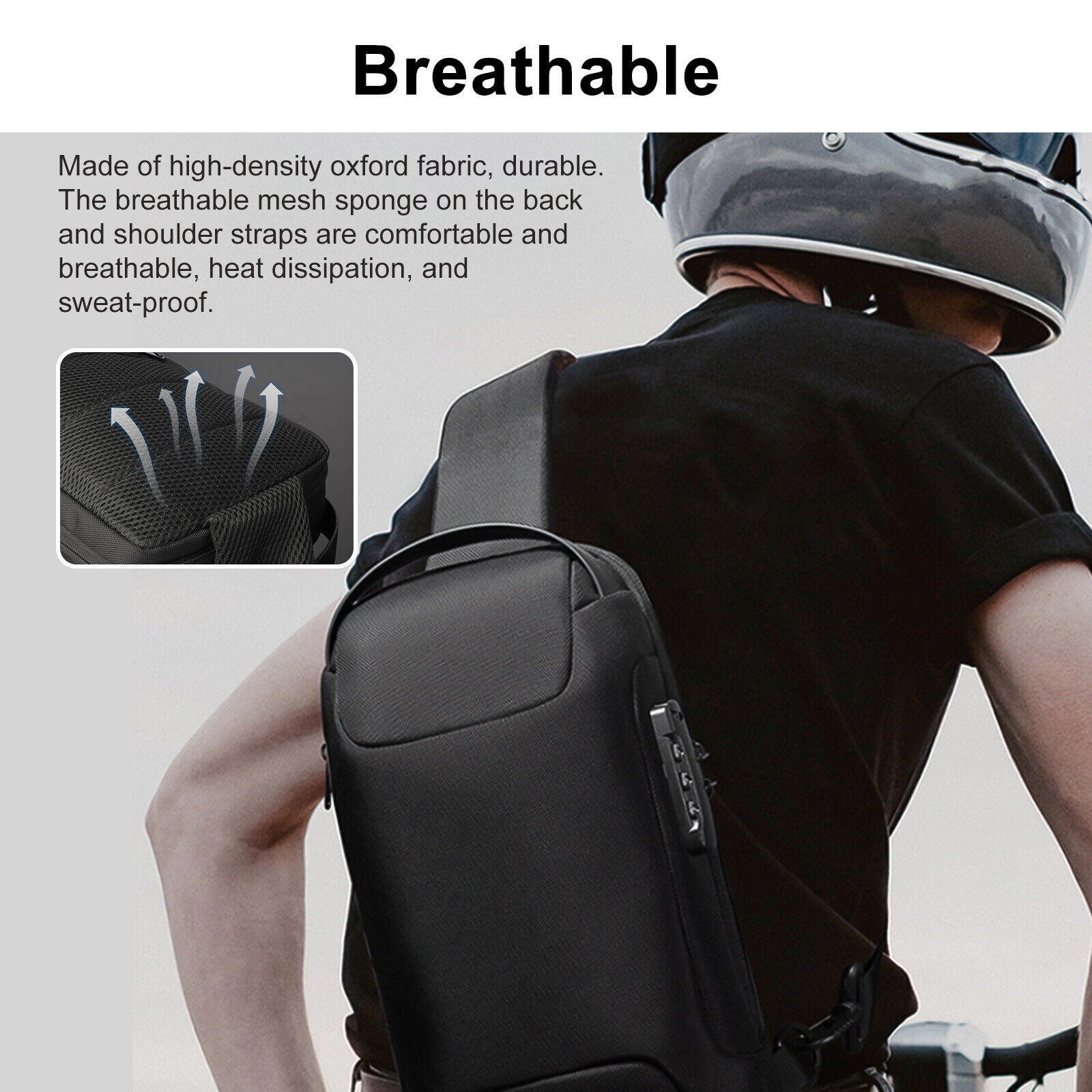 Sling Chest Bag Pack For Male
