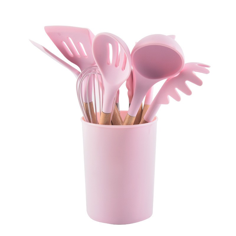 Wooden Handle Silicone Kitchenware