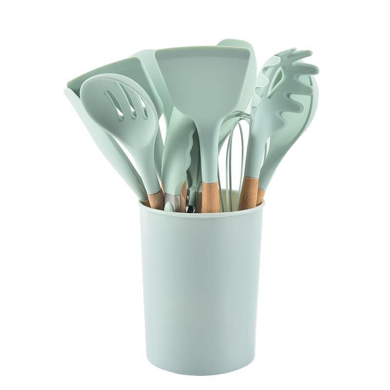 Wooden Handle Silicone Kitchenware