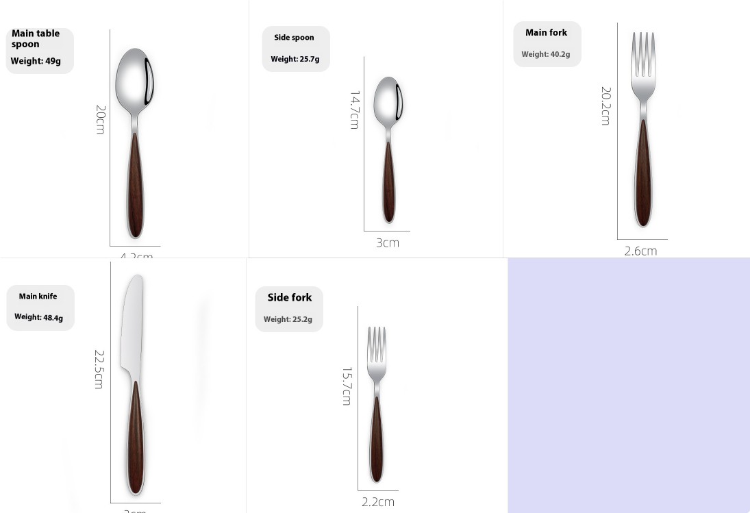 Stainless Steel Western Tableware Steak Knife
