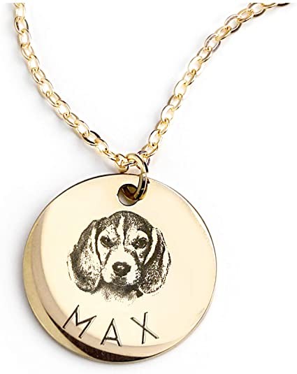 Personalized Dog Portrait Necklace