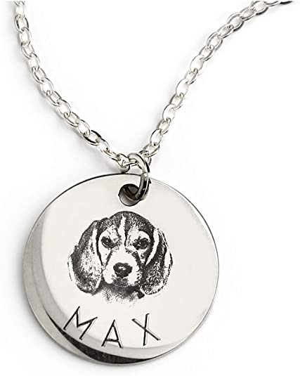 Personalized Dog Portrait Necklace