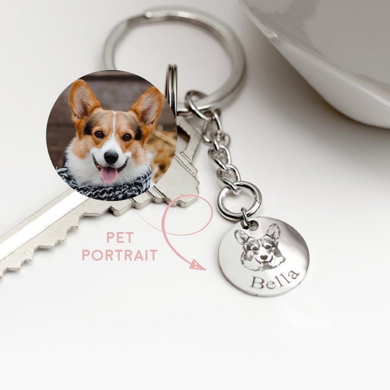 Personalized Dog Portrait Necklace
