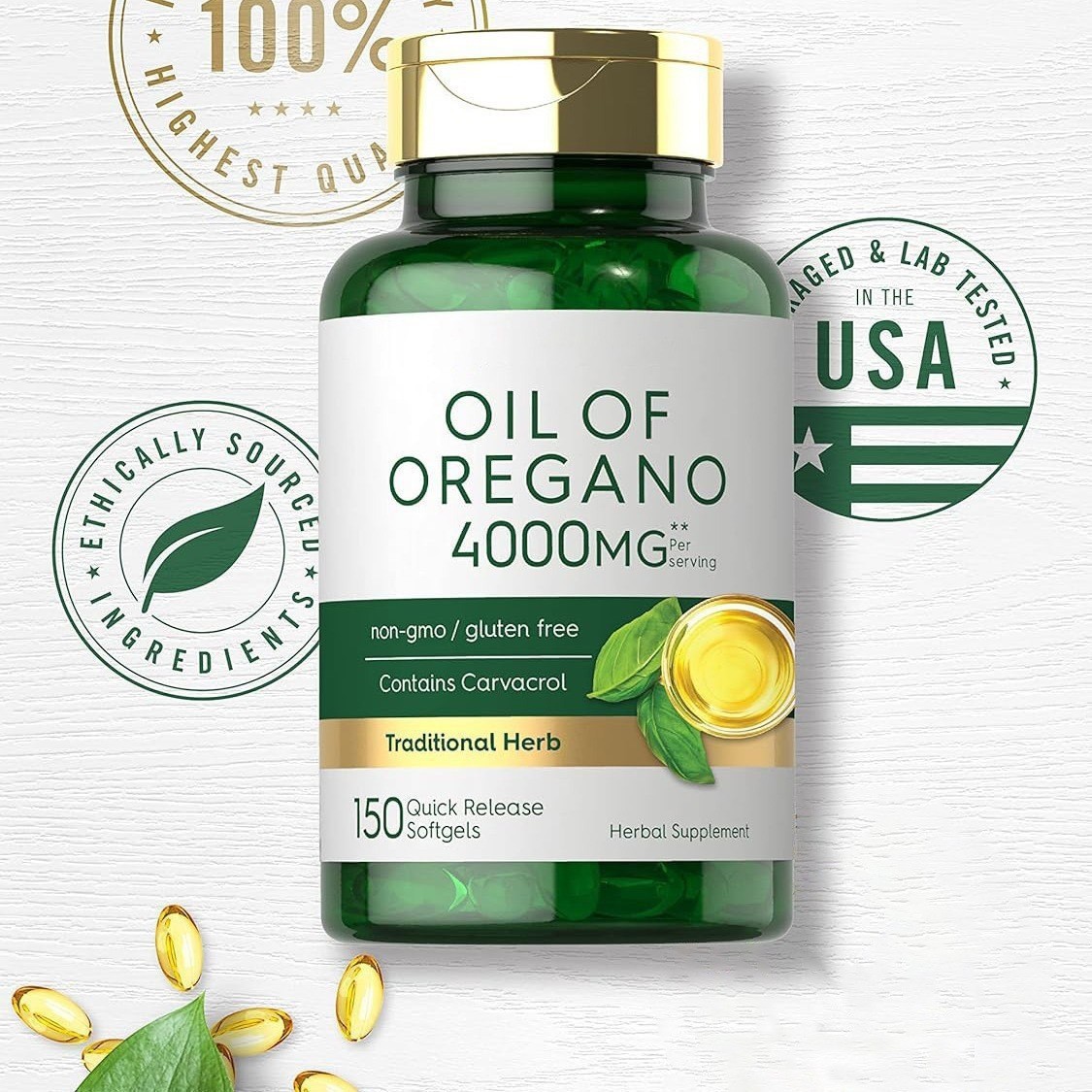 Oil of Oregano 4000mg Softgels