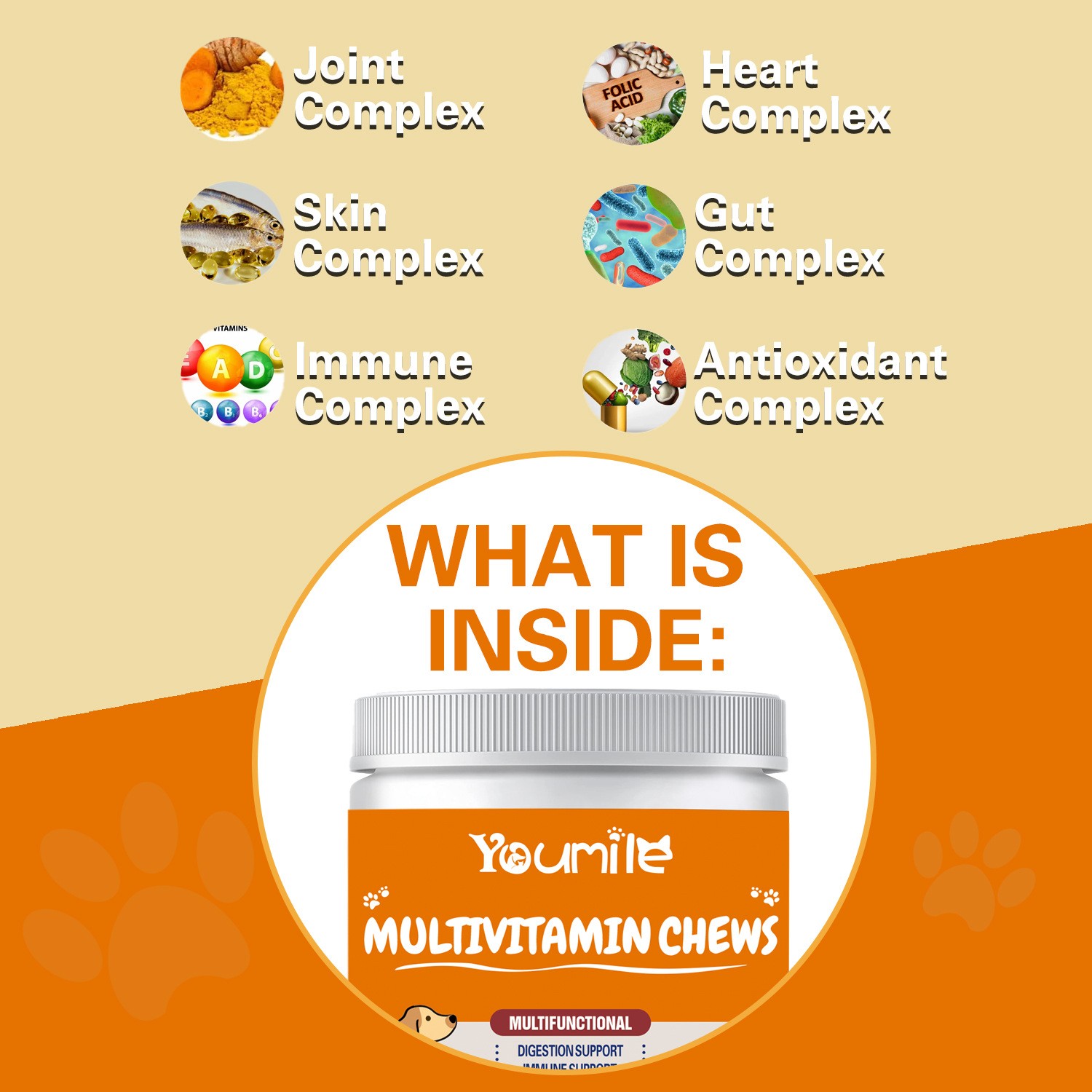 YourMite Multivitamin Chews Healthy, Delicious Soft Chews for Dogs