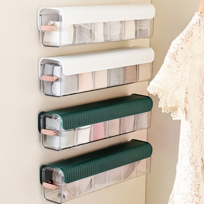 Wall-mounted Transparent Underwear Storage