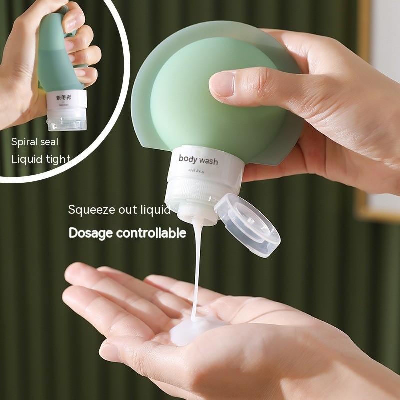 Travel-sized Round Silicon Bottles