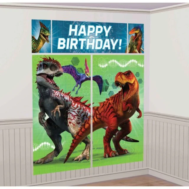 Jurassic World Scene Setter & Assorted Photo Props - (Pack of 17)
