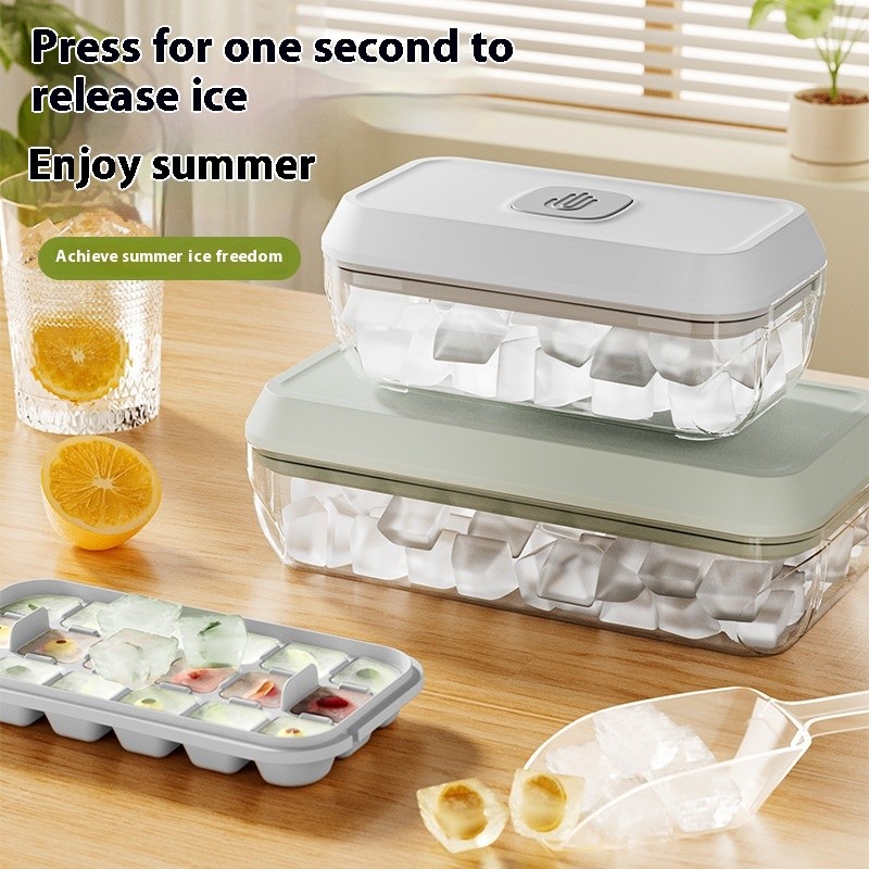 Silicone Ice Cube Tray With Lid