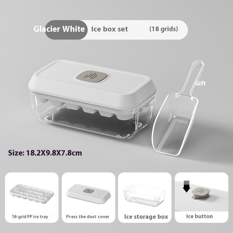 Silicone Ice Cube Tray With Lid