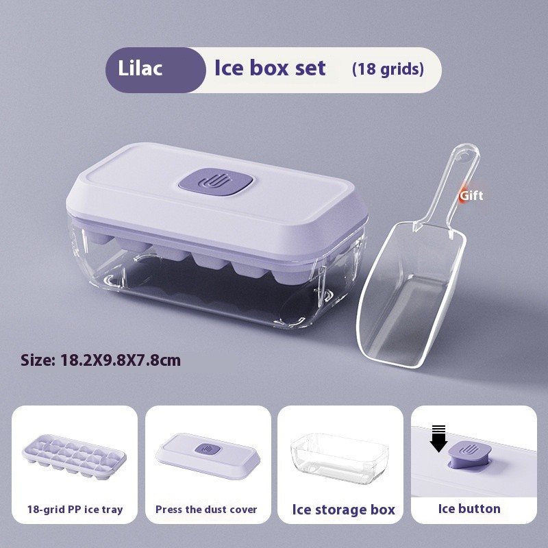Silicone Ice Cube Tray With Lid