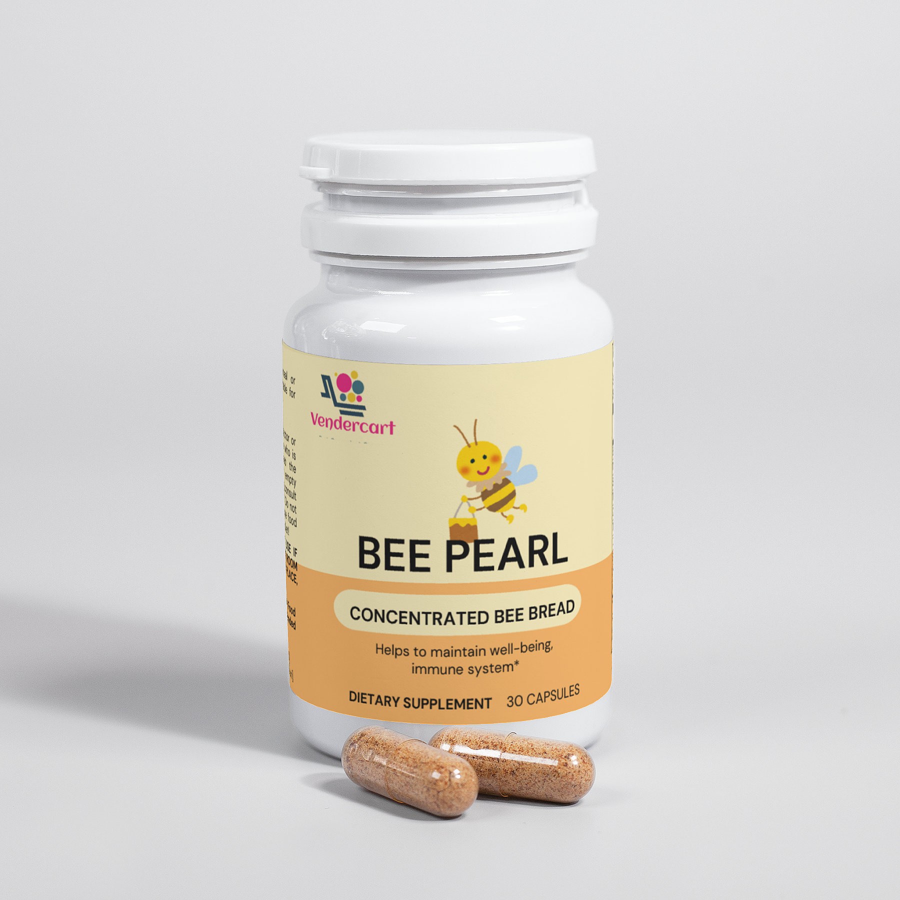 Bee Pearl Concentrated Bee Bread Capsules for Daily Wellness