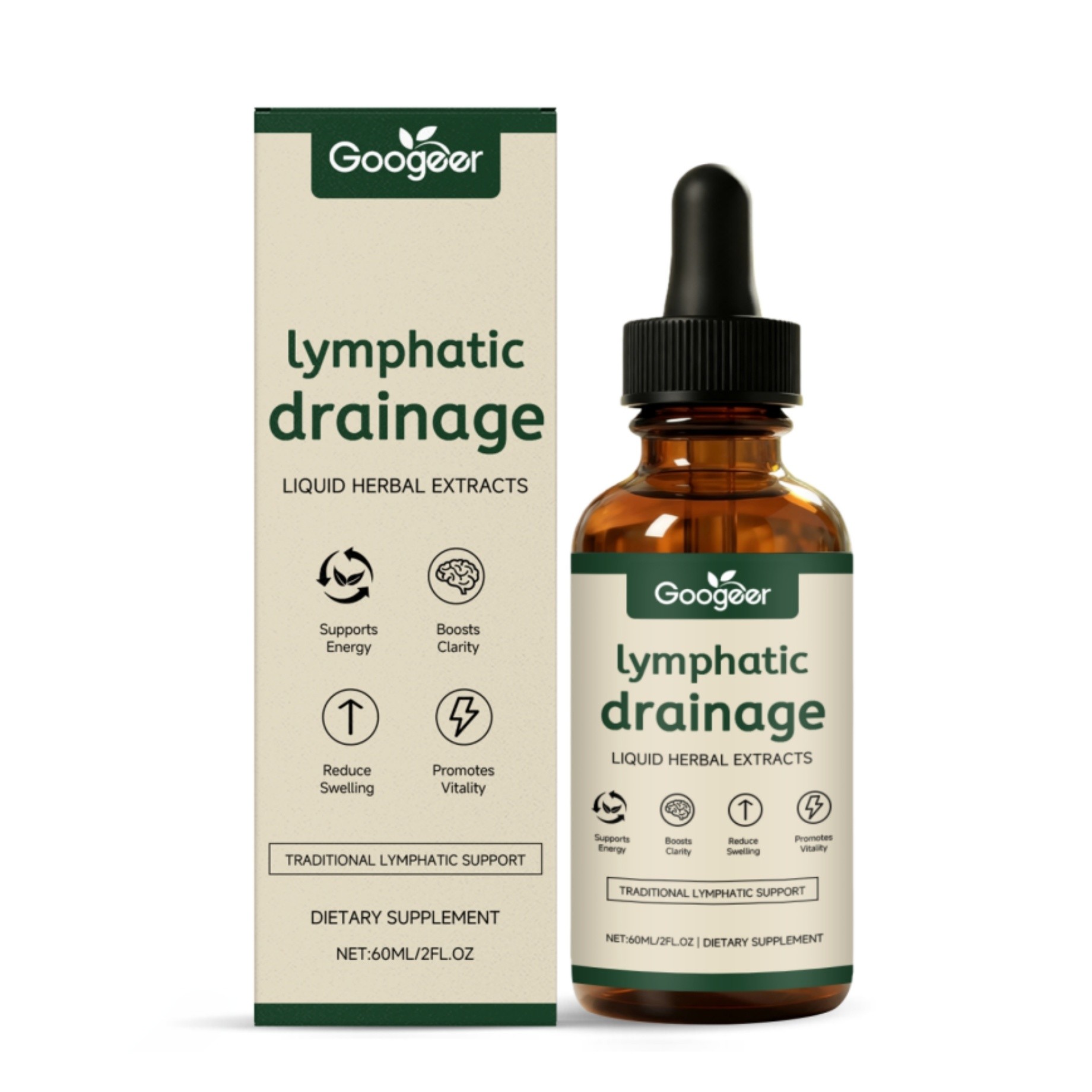 Googeer Lymphatic Drainage Liquid Herbal Extracts