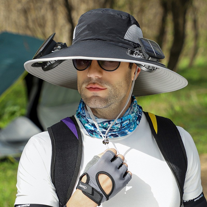 Fishing Hat With BuiltIn Fan
