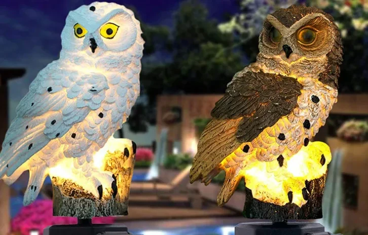 Colorful Owl Solar LED Light