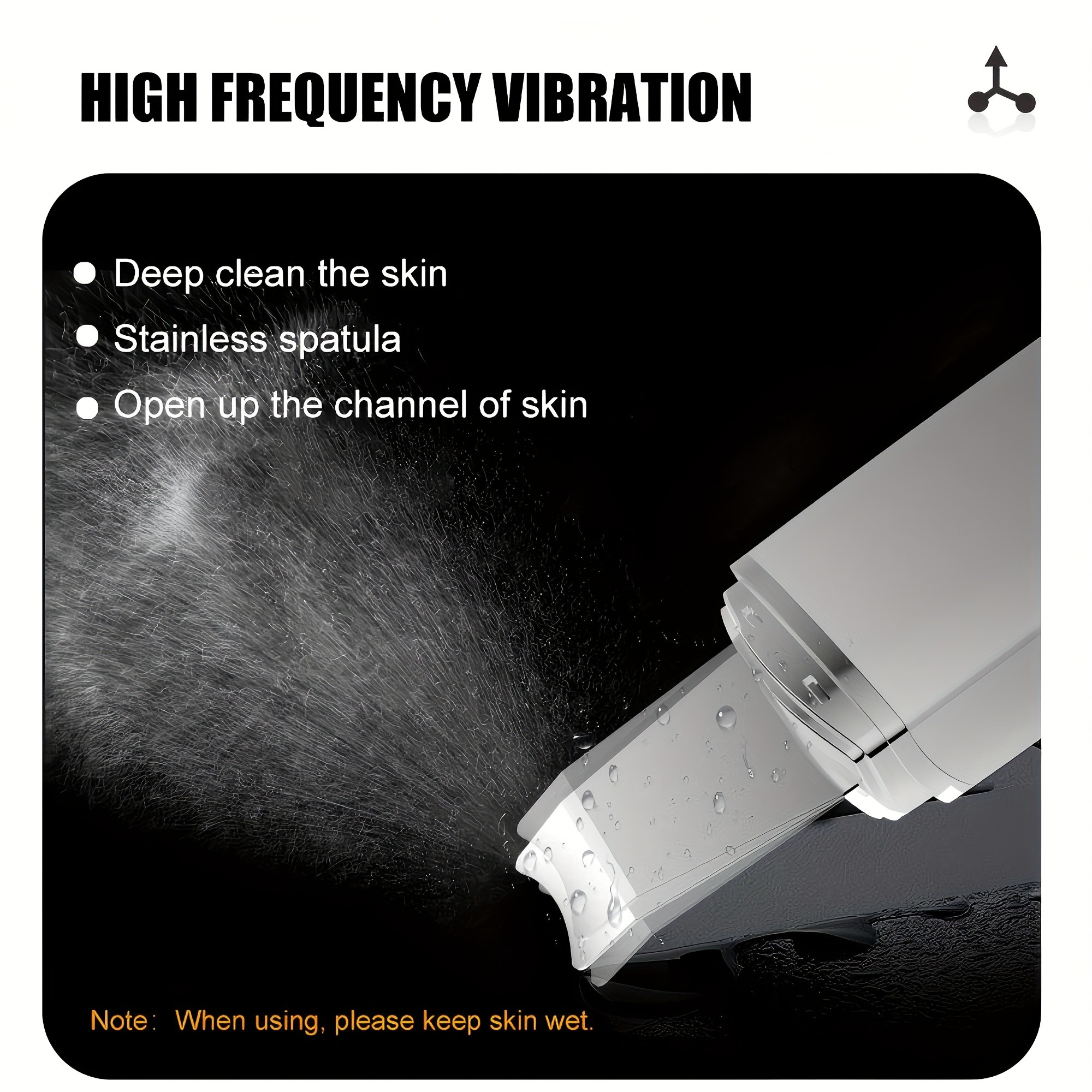 Ultrasonic Skin Scrubber Deep Cleansing & Enhanced Skincare Absorption