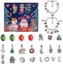 24 Pcs DIY Christmas Advent Calendar Bracelets Set