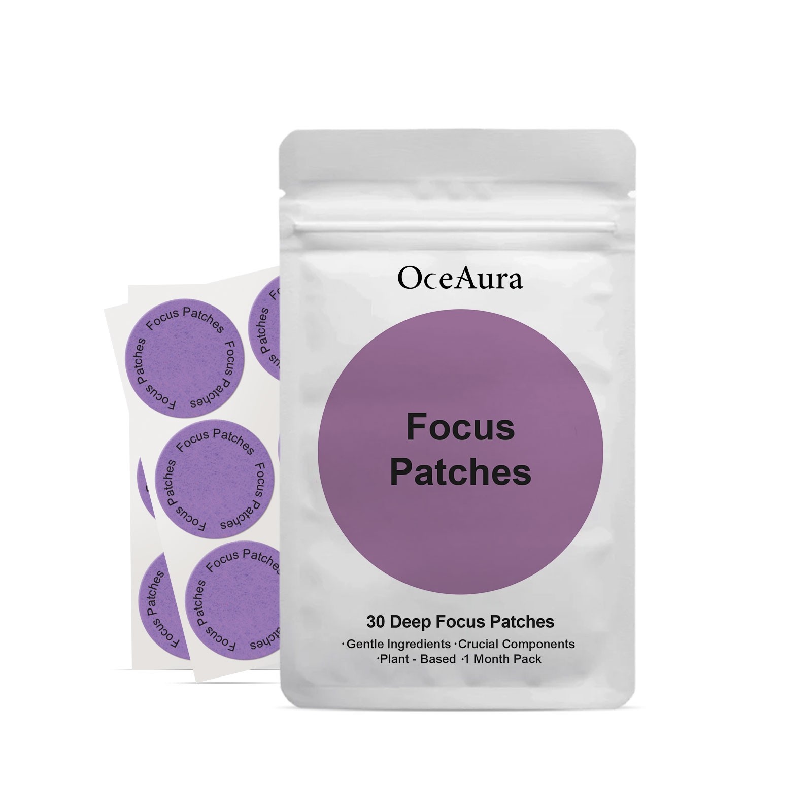OceAura Focus Patches  Boost Your Focus and Clarity Naturally