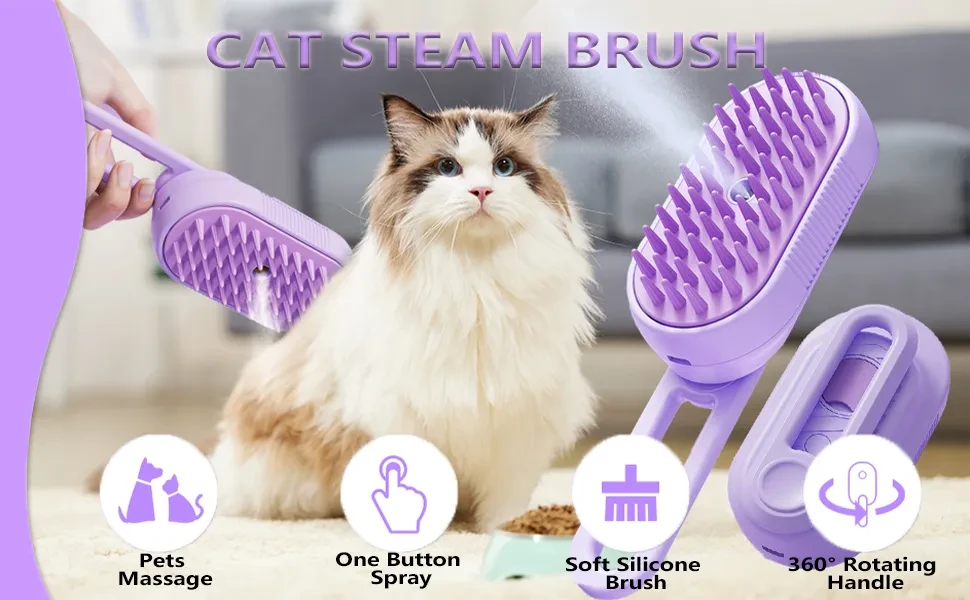 PuffEase Spritz defur comb