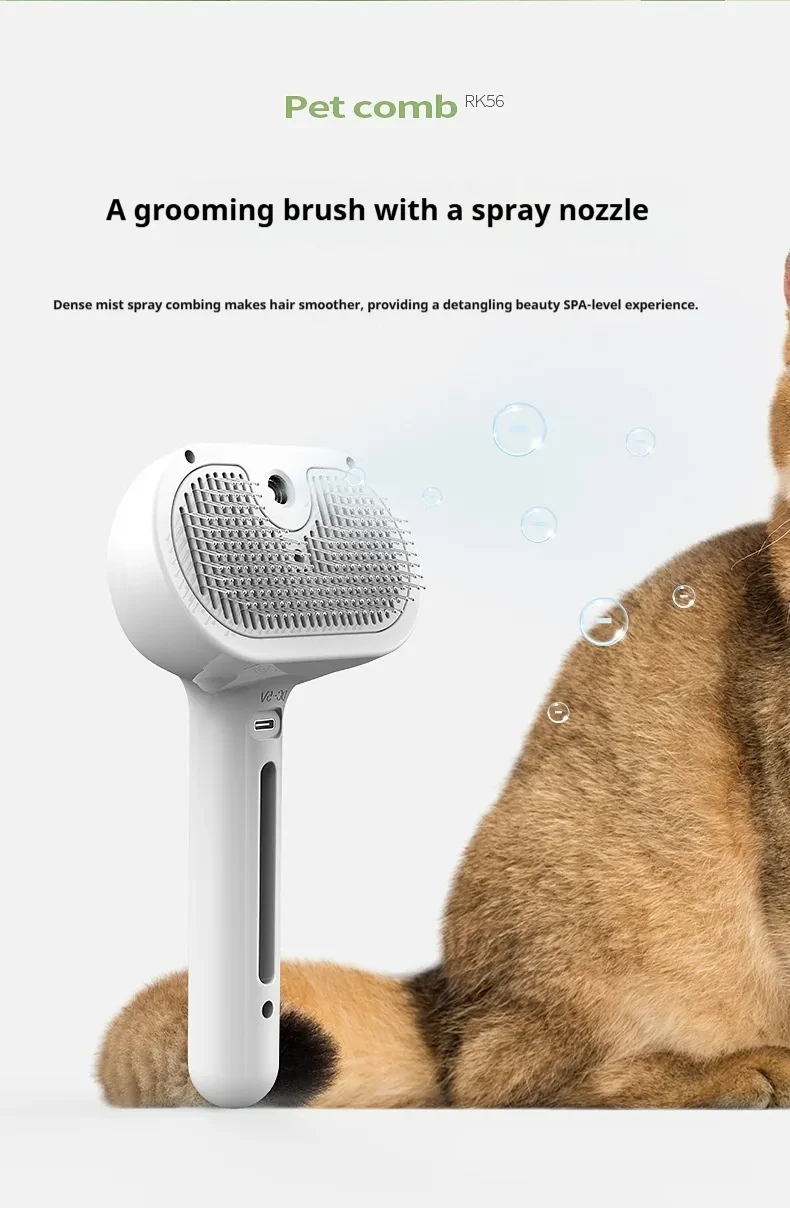 Premium Pet Brush with Steam Function