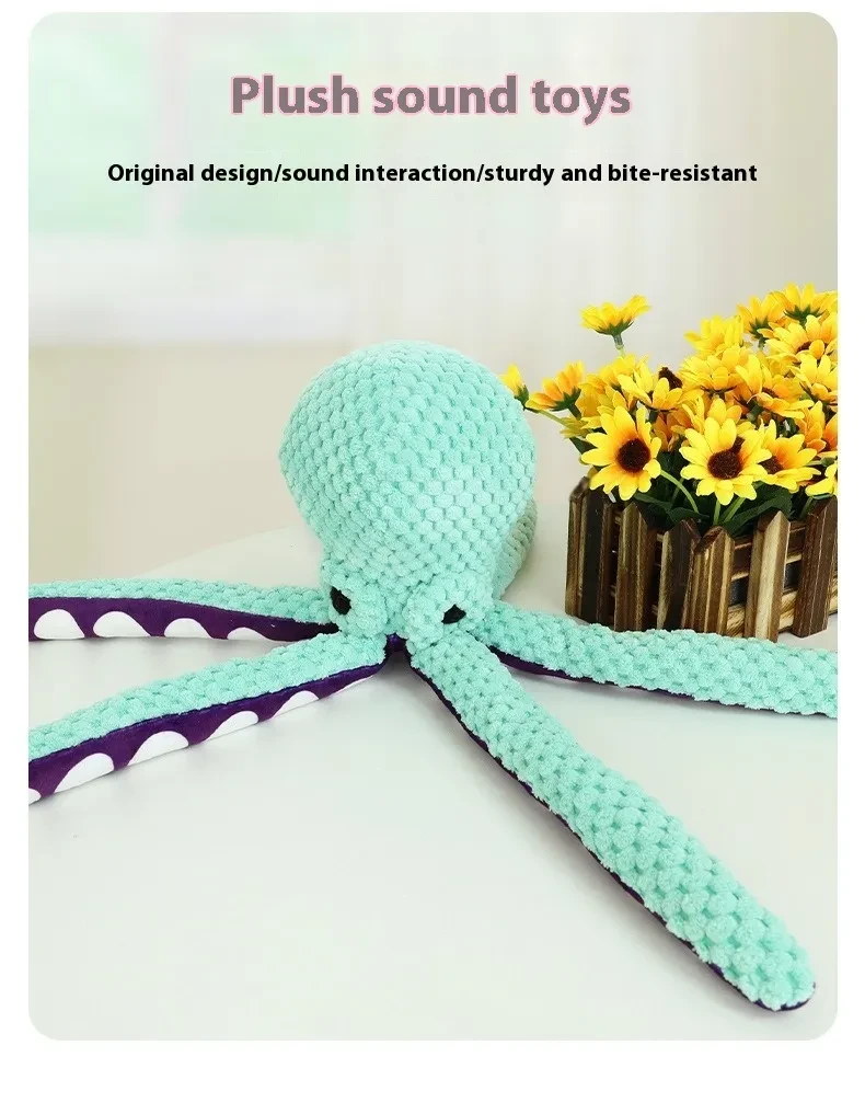 Squeaker Octopus - Robust Chew Toy For Dogs