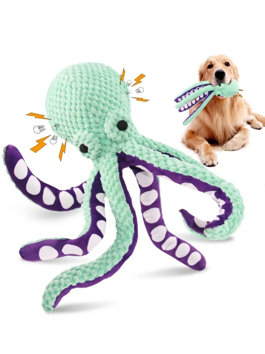 Squeaker Octopus - Robust Chew Toy For Dogs