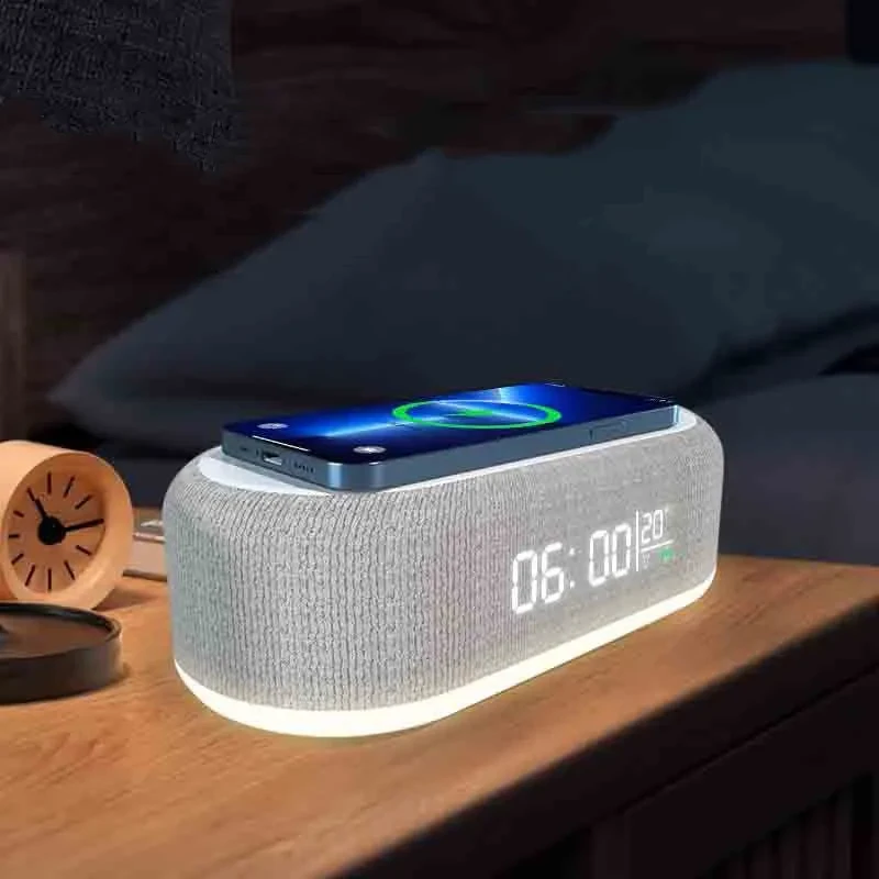 4 in 1 Multi-Function Alarm Clock Wireless Charging Station