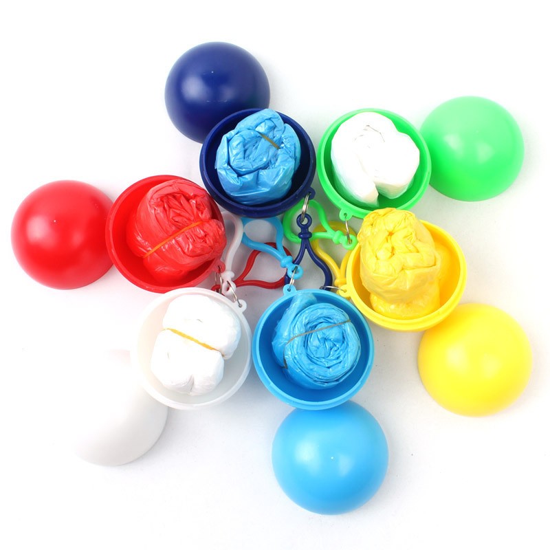 Mini Ball Shape Disposable Raincoat