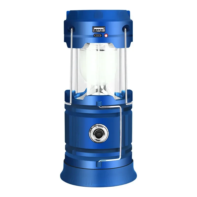 Collapsible Solar Rechargeable LED Camping Lantern & Flashlight
