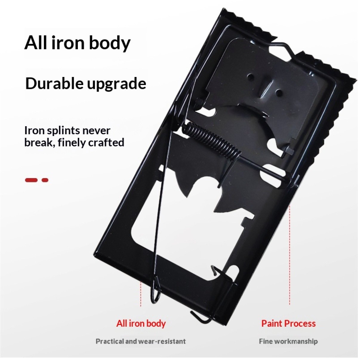 Zinc Plating Factory Metal Rat Trap, Iron Mouse Snap Trap