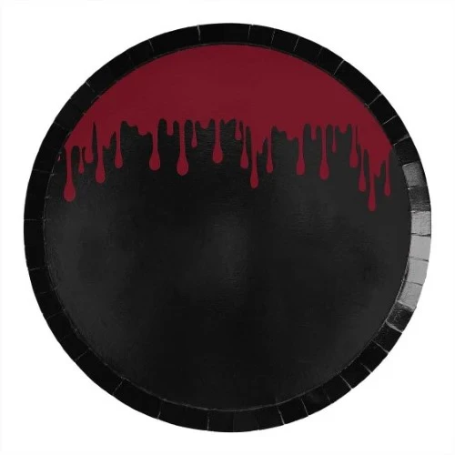 Fright Night Blood Splatter Party Paper Plates