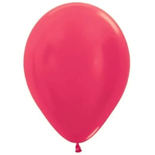Sempertex 30cm Metallic Fuchsia Latex Balloons - Pack of 50
