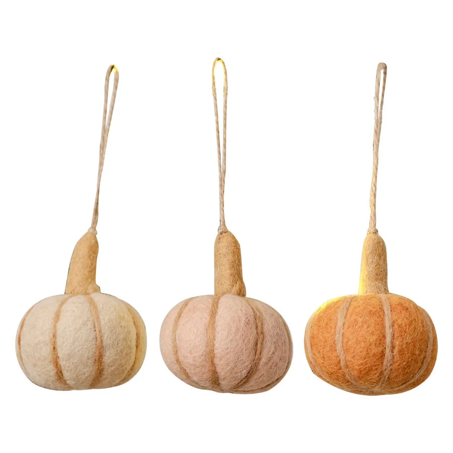 Halloween Felt Hanging Tree Decorations - Pumpkin Spice