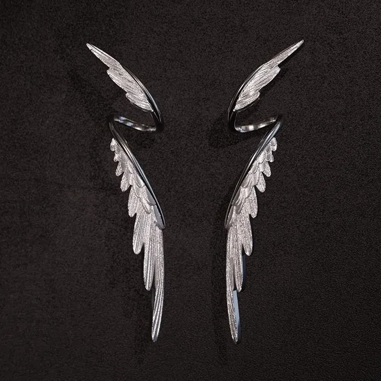 Female Minimalist Feather Earrings