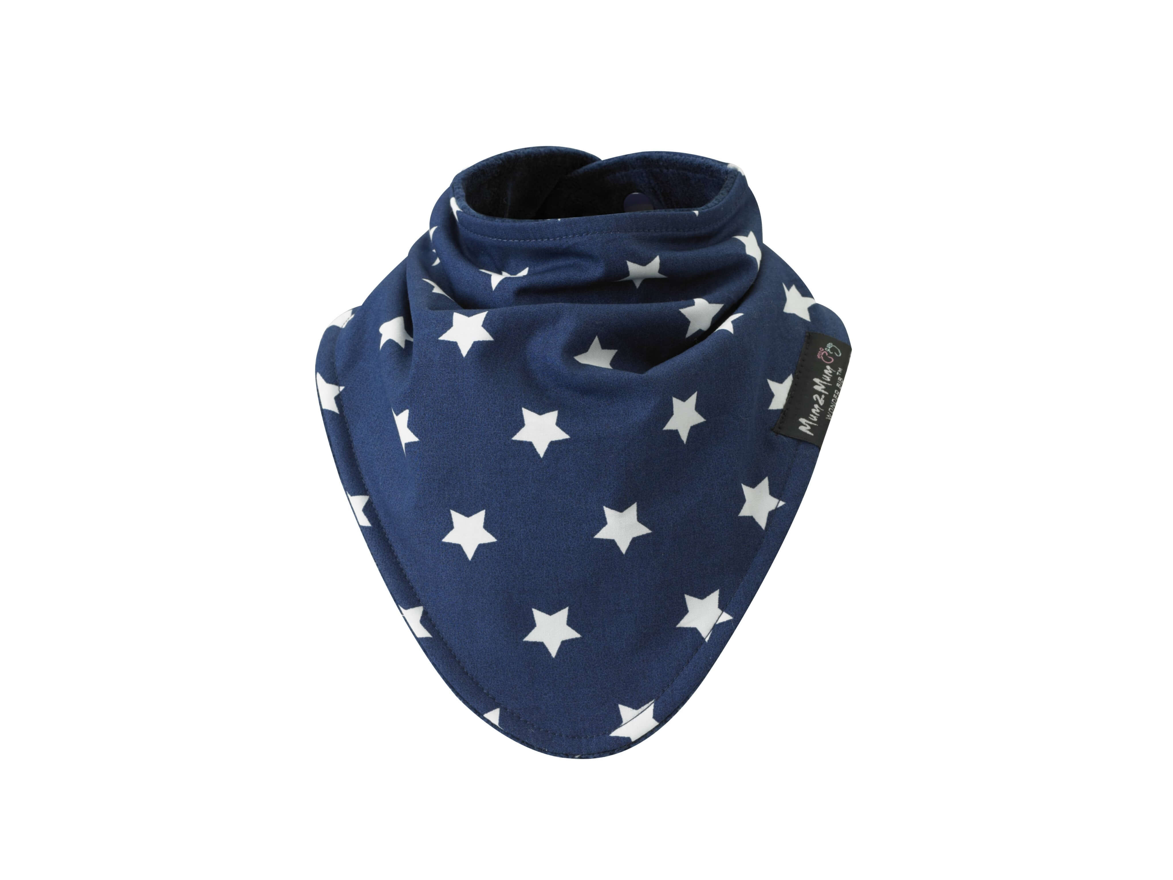 Bandana Bib | 4 Months to 3 Years | Navy Stars