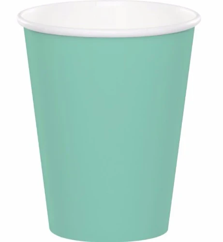 Fresh Mint Green Cups Paper 266ml