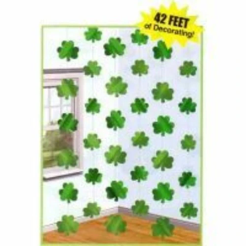 Hanging String Decoration Shamrock - Pack of 6