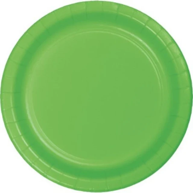 Fresh Lime Dinner Plates Paper 23cm - Pack of 24