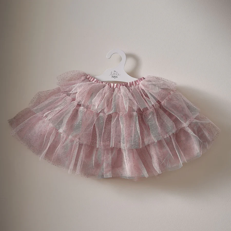 Fairy Princess Costume Tutu - Fancy Dress Pink & Silver Sparkle (3-5 Years)
