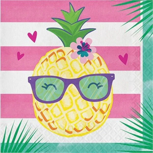 Lunch Napkins - Pineapple - Pack of 16
