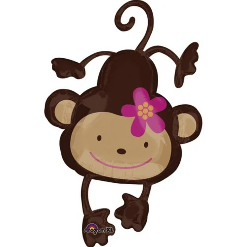 Foil Balloons  - Supershape Xl Monkey Love