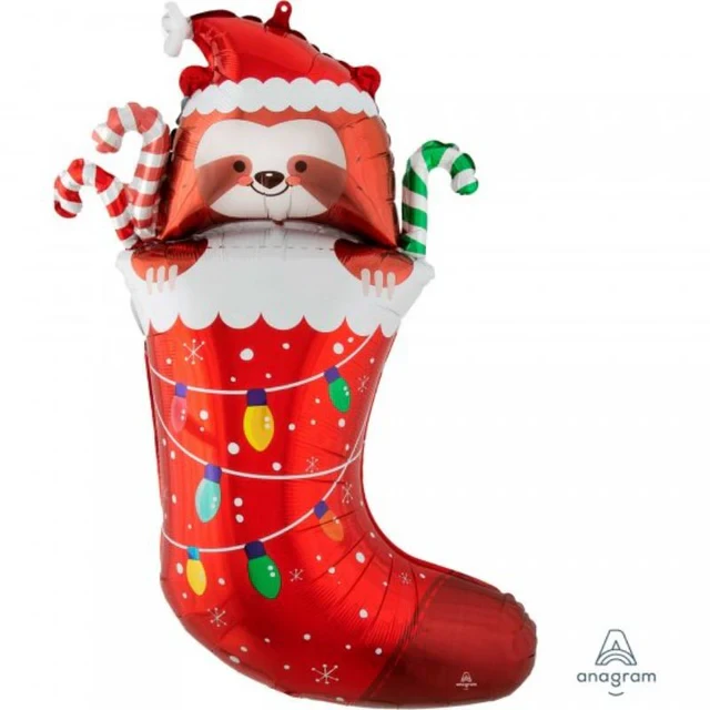 Supershape Sloth Christmas Stocking