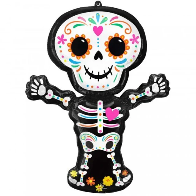 Balloon - SuperShape Day of the Dead Standing Skeleton