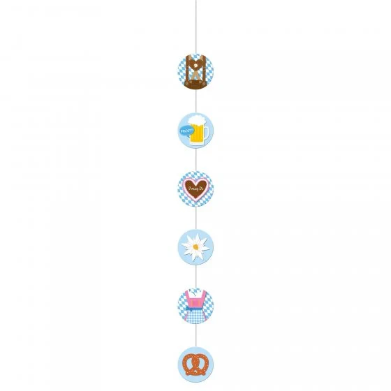 Oktoberfest Hanging String Decorations (Pack of 4)