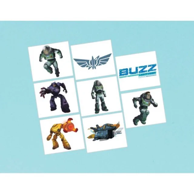 Buzz Lightyear Tattoos - Pack of 8