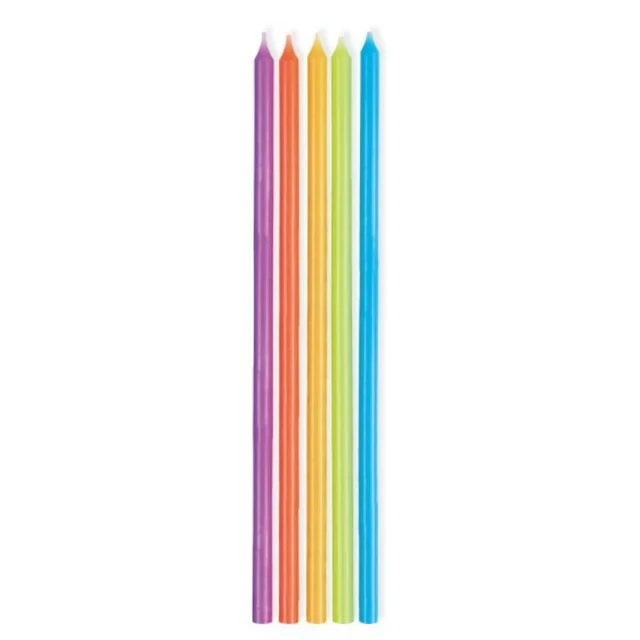 Primary Colours Taper Candles - Pack of 10